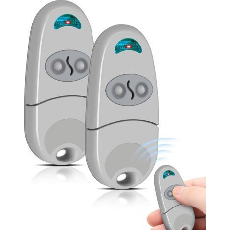 Telecommande Portail 433.92 MHz, EV, NA, EE, Télécommande de Portail, 2 Boutons, Télécommande Porte de Garage, Bip Portail Remote Control Badge Portail (1/5)