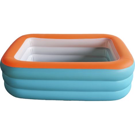 Piscine Gonflable pour Chiens – Grand Bassin de Bain en PVC Épaissi et Pliable, Piscine d'Extérieur Résistante pour Animaux de Compagnie, Usage Domestique-x