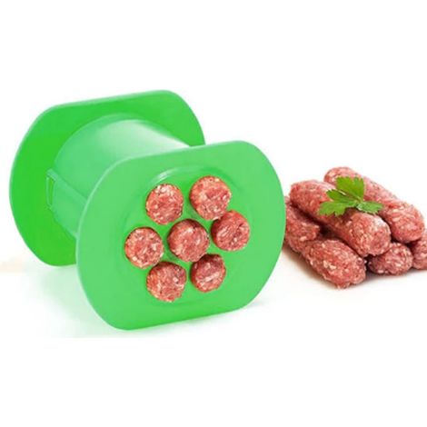 Cevapcici Presse Hot Dog Maker - Kit manuel de moules à saucisses - Ustensiles de cuisine DIY - Machine à hot dog - Presse-bâtonnets de viande, vert (1/5)