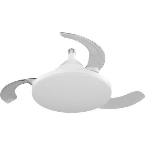 Ventilateur Plafond avec Lumière gradable LED 30W Diamètre 25 cm Invisible 3 Pales Silencieux ventilateurs Télécommande 3 Vitesses Minuterie (1/5)