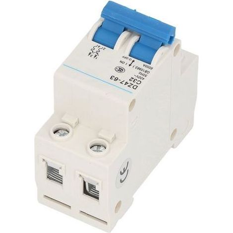 Modularer 2P-Differenzialschutzschalter 32A DZ47-63 C32, DIN-Schiene 400V, Schutzschalter, Fehlerstromisolator, 1 Stück. (1/5)