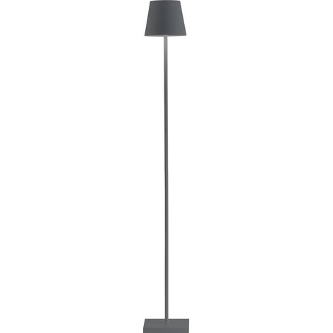 Zafferano Lampada a led Poldina Pro L Grigio Scuro ricaricabile e dimmerabile con batteria fino a 12 ore - 2200-2700-3000K 3 altezze 52-87-122cm (1/5)