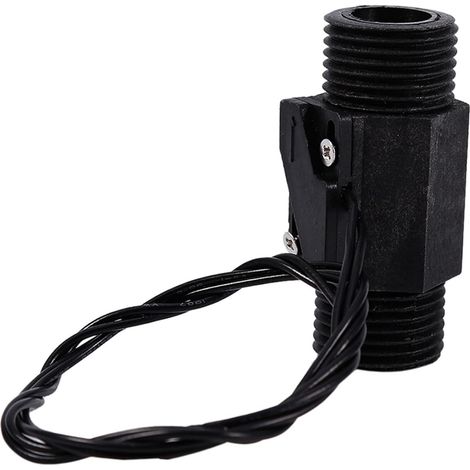 EFS-04P2 Commutateur de Débit d'Eau à Piston, Noir, G1/2 BSP, 220V, 2 x 5,2 cm, Température Max 100°C, Pression 1,5Mpa (1/5)