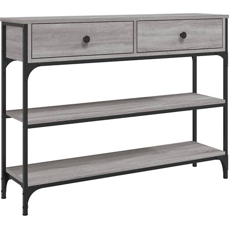 Maison Exclusive - Tavolino Consolle Grigio Sonoma 100x25x75cm Legno Multistrato