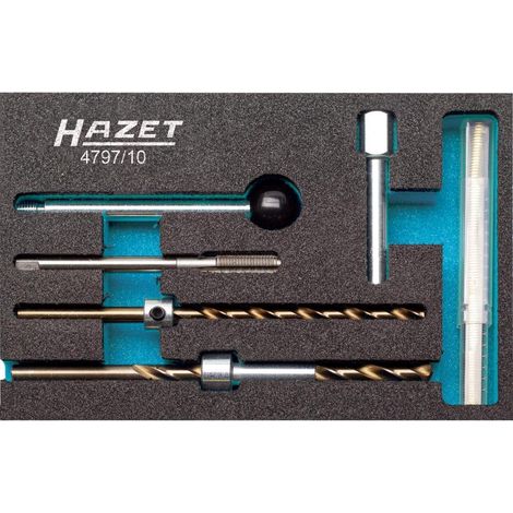 Hazet Kit di riparazione filettatura per iniettore nero
