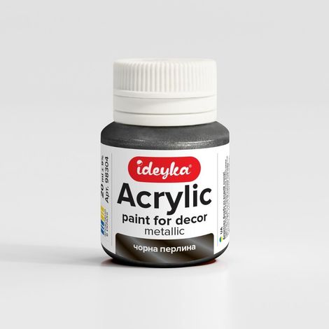 Vernice acrilica metallizzata perla nera 20 ml