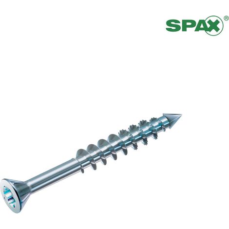 Tornillo SPAX MDF WIROX Torx - Ø3,5 x 45 mm - Cabeza avellanada - Rosca parcial Caja de 200 - 0441010350453