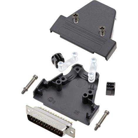 TRU COMPONENTS TCTRIP25DMPK 7708704 D-SUB Stiftleisten-Set 180 ° Polzahl: 25 Lötkelch 1 St.