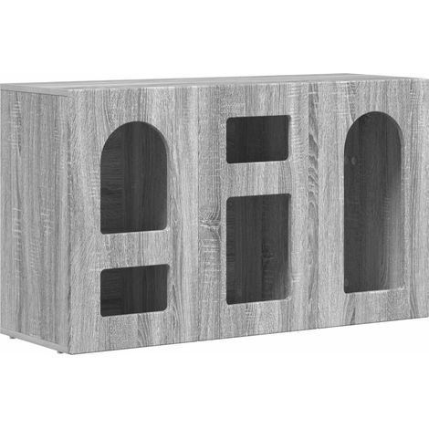 Maison Exclusive - Aparador Gris Sonoma 100 x 35 x 59 cm Madera d
