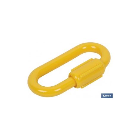 Collegamento catena plastica 8mm giallo