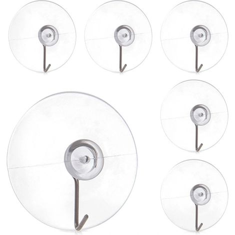 Suction cup hooks 45 cm set of 6 stainless steel 235492403 (1/5)