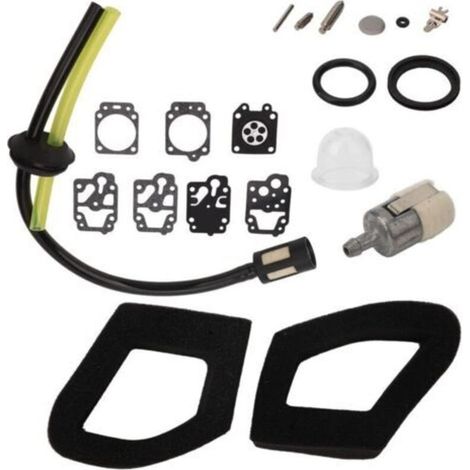 Vergaser-Luftfilter-Set, Gartengerätezubehör, Vergaserfilter für Rasenmäher GX35, GX25, HHB25, HHH25, K20, WY mit Kraftstofffilter (1/4)