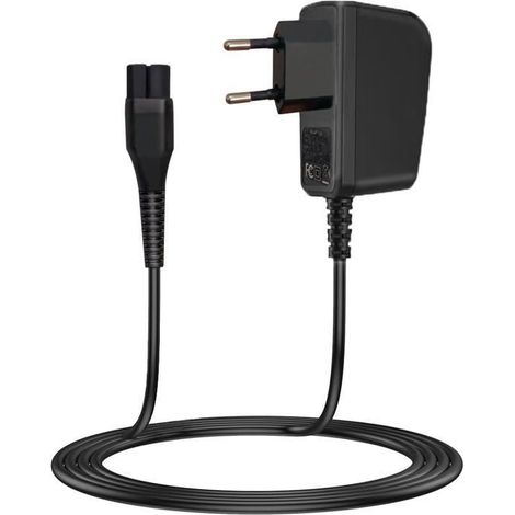 Chargeur 4.3V compatible Rasoir Philips Norelco OneBlade - Câble d'Alimentation Noir (1/5)