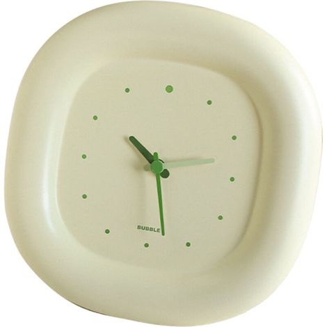 SJLERST Horloge murale mignonne, Simple, belles couleurs vives, ABS solide, multifonction, pour enfants, chambre à coucher, bureau, intérieur