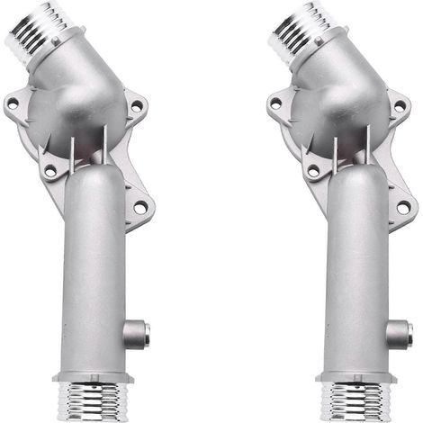 Deux boîtiers de thermostat en aluminium pour automobile, référence 11531740478, compatibles avec BMW E39 528i (1997-1998). (1/5)