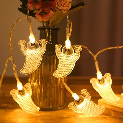 Guirlande Lumineuse Halloween - 20 LED - 3 M - Fonctionne Sur Piles - Étanche IP65 - Pour Intérieur Et Extérieur (1/5)