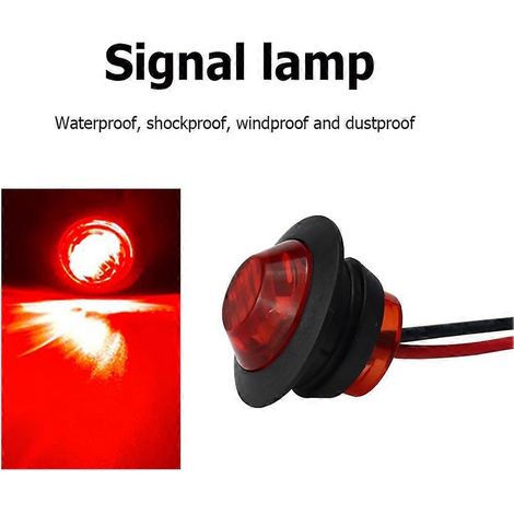 Feux de position latéraux à 3 LED SMD 12 V/24 V pour voitures, camions, bus, camions, clignotants, feux de jour (DRL), lot de 5 (1/5)