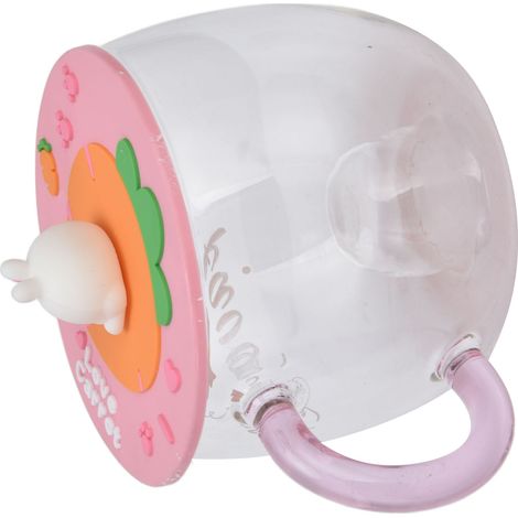 Tasse Mug Mignonne avec Couvercle en Silicone et Anse, Idéale Café Lait Porridge, Cadeau Type B (1/5)