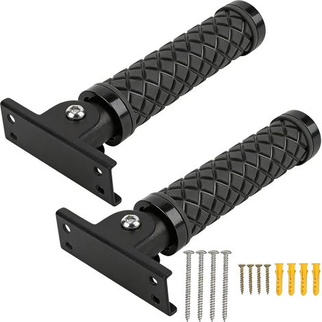 Lot de 2 poignées de porte pliantes antidérapantes pour escalier - Multifonctionnel - Poignée pratique (1/5)