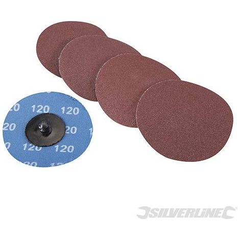 Dischi a scatto 75mm in ossido di alluminio grana 60 80 120 offerta silverline-Grana 120 (1/2)
