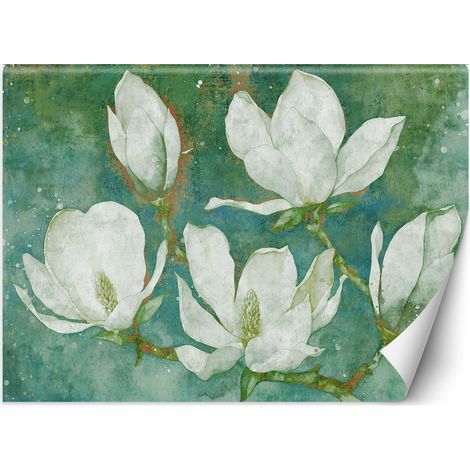 Papier peint Magnolias en fleurs abstrait 200x140 (1/5)