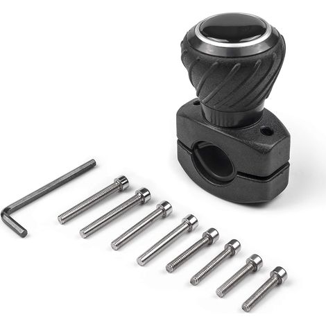 Pomello girevole per volante Deluxe Power Grip, universale, adatto per auto, camion, trattori, tosaerba, carrelli elevatori, ecc. (1/5)