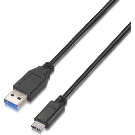 Cable USB-C a USB Aisens A107-0060 Negro 1 m (1/2)