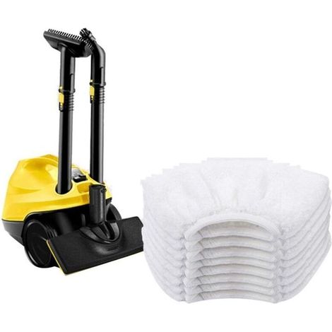 Bonnettes Microfibre pour Kärcher, Chiffons pour Buse à Main Accessoire pour Nettoyeurs Vapeur SC1/SC2/SC3/SC4/SC5/SV7 Lot de 8, (1/3)