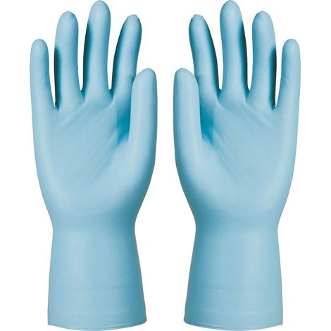 HONEYWELL 074310082C Einweghandschuhe Dermatril P 743 Größe 10 blau Nitril EN 37