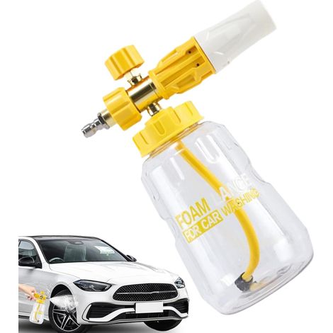 Spruzzatore di schiuma, Spruzzatore di schiuma per autolavaggio, Spruzzatore di schiuma da 1 litro per pompa portatile, Bottiglia per auto, Pulizia pesante (1/5)