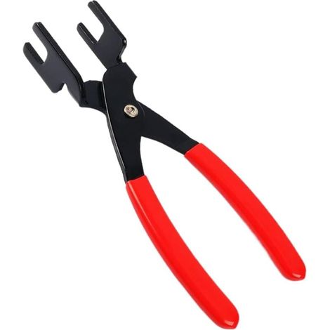 Pince de déconnexion de tuyau d'huile Outils de démontage rapide de ligne AC, séparateur de collier de serrage ergonomique en acier pour mécaniciens industriels, électriciens, camions automobiles (1/5)