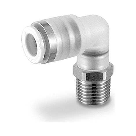 Raccord coudé SMC KPG vers R 1/4 Mâle 6 mm ( Prix pour Sachet de 10 )