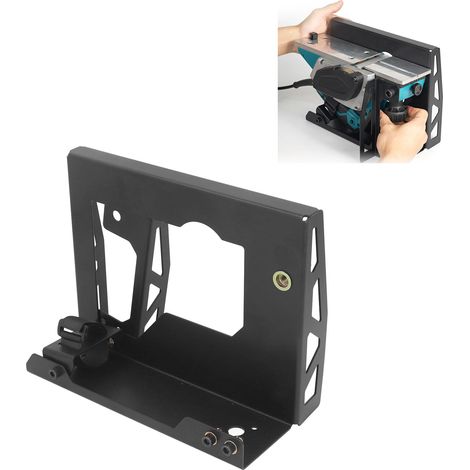 Support inversé pour raboteuse électrique Ganwei, support de raboteuse électrique Dongcheng pour le travail du bois, outil portable pour bois massif adapté au polissage électrique avec lame Makita/Don (1/5)