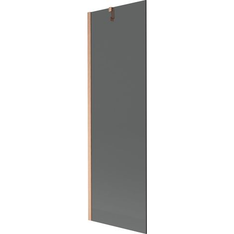 Mexen Next mampara de bañera de 1 hoja 60 x 150 cm, grafito, cobre cepillado - 895-060-000-00-40-65 (1/5)