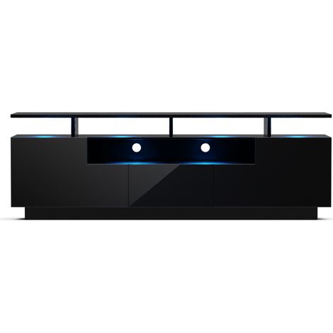 Blumfeldt Perth - Lowboard, mobile porta TV, 150 x 35 x 50 cm, LED