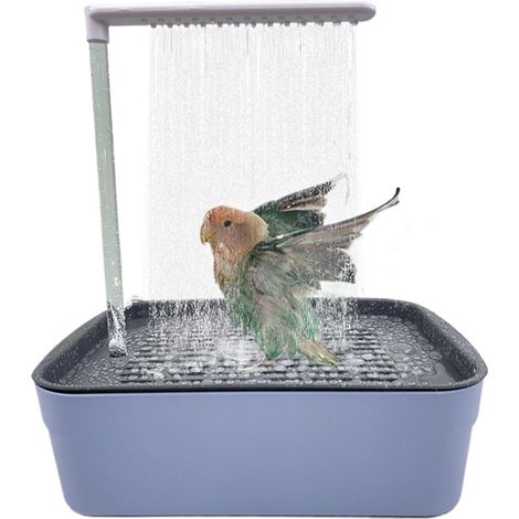 Fontaine bain oiseaux bac douche automatique perroquets cycle circulation grande USB