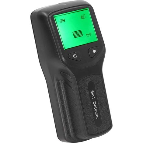 Scanner Mural de Recherche de Montants, Détecteur 5 en 1, Outil de Recherche de Montants avec écran LCD HD pour le Centre et le Bord (noir) (1/5)