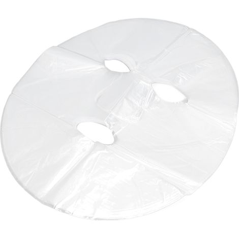 100 masques faciaux DIY en film protecteur jetable, prévenant l'évaporation et retenant l'humidité, emballés dans du papier
