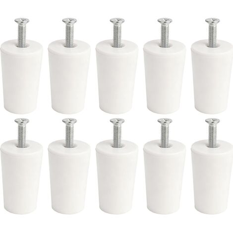 Pièces Bouchon pour Volets Roulants 40mm Blanc Gris, Stoppeurs avec Rondelles et Vis pour Butée Volets Roulants et Stores,pour Manivelle et Sangle, Protection de volet Roulant (1/5)