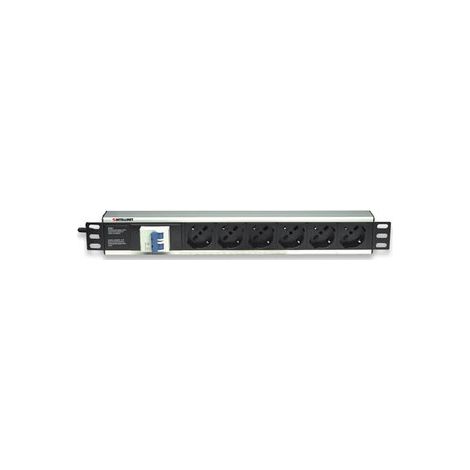 INTELLINET Multipresa per rack 19 6 posti con magnetotermico