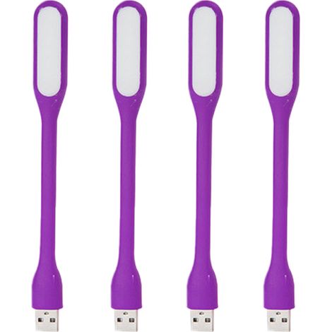Lampe Led Usb Mini - Flexible - Pour Ordinateur Portable Clavier Banque D Alimentation - Lumière De Nuit Portative - 1 Pièce (1/5)