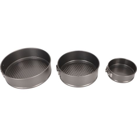 3-teiliges Backformenset aus Kohlenstoffstahl, säurebeständig, antihaftbeschichtet, zum Backen von Kuchen, Brot, Muffins und Cupcakes (1/5)