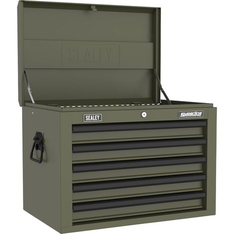 Sealey AP26059TK Superline PRO Heavy-Duty Topchest 5 Drawer - Khaki (1/5)