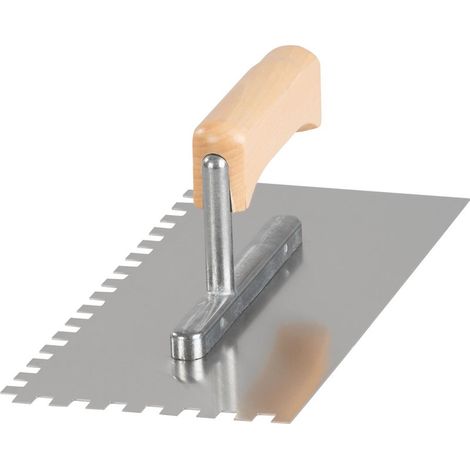 Glättkelle Strend Pro Premium, HardWood, Holzgriff, 270x130 mm, e8 mm, 0,7 mm, Edelstahl