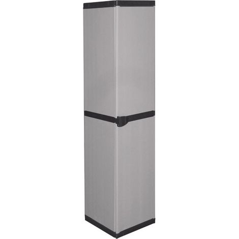 Armario de resina compacto que ahorra espacio 4 estantes cm 34 x 39,5 x 168 h