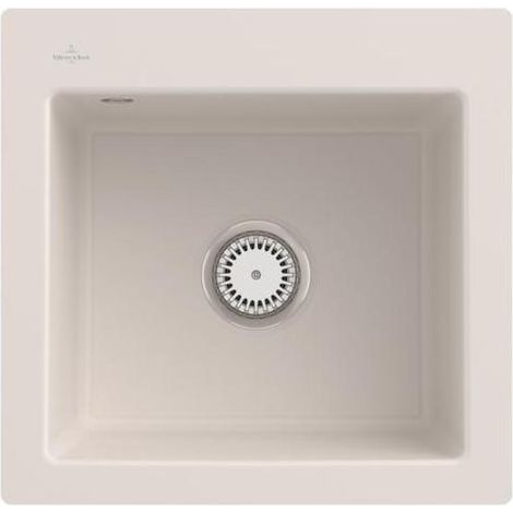 VB flächenbündige Spüle Subway 50 S flat 33151F 490x475mm re-eckig Crema cplus (1/2)