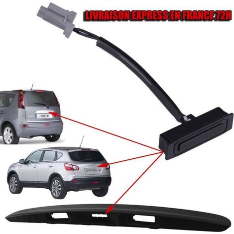 Bouton Ouverture Coffre Poignee de Hayon Arriere prevu pour Qashqai J10