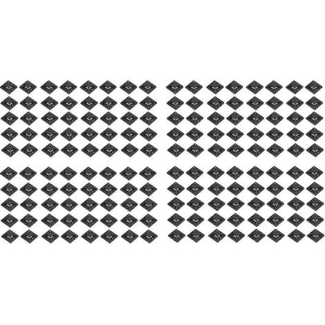 400 supports de fixation auto-adhésifs pour serre-câbles, 20 x 20 x 6 mm (1/5)