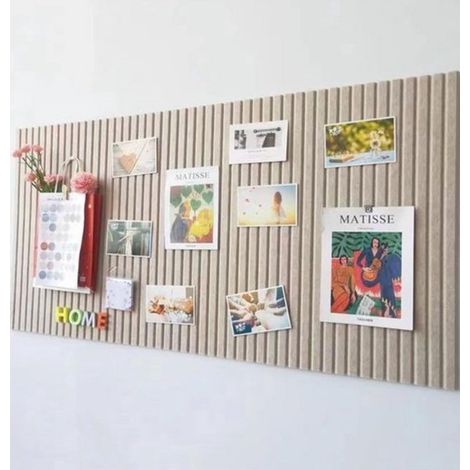 Dekorative Filztafel – 60 x 40 cm – Dunkelcamel – Perforierte Platte – 0,9 cm dick – Faltbar