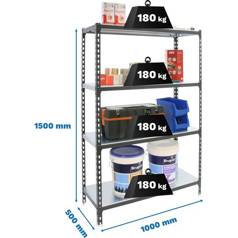 Simonrack Simonclick Plus Metallregal anthrazit weiß